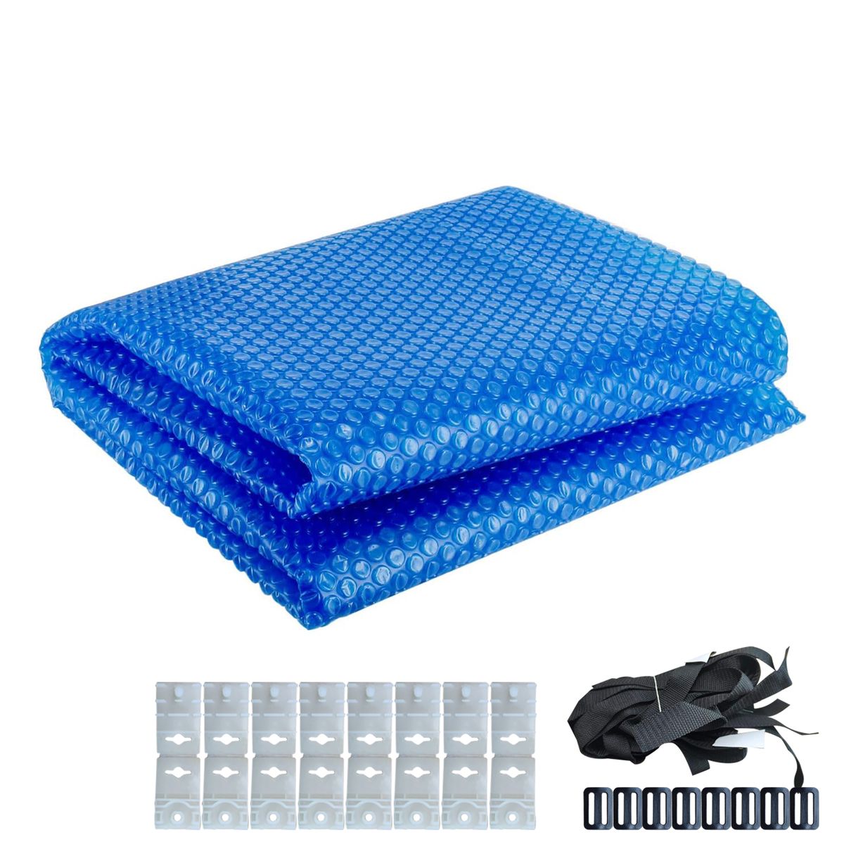 3m X 2m 500 Micron Blue Bubble Swimming Pool Cover Kit