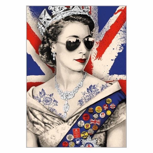 Queen Elizabeth Sun Glasses Poster - A1