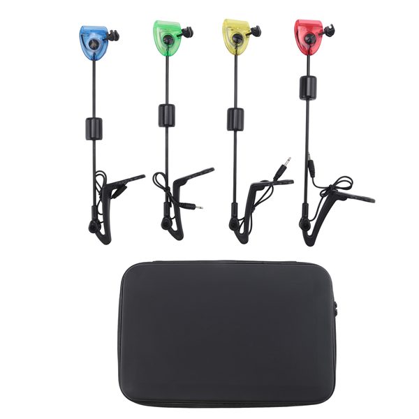 4Pcs Fishing Swingers Set Fishing Bite Alarm Indicators Led