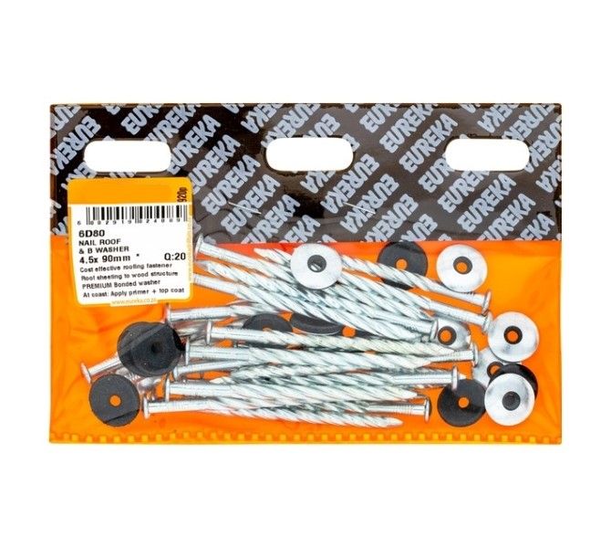 20 x Roof and Seal Nails 6 x 90 mm