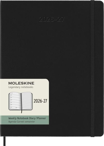 Moleskine 2027 18m Black X Large Weekly Hard