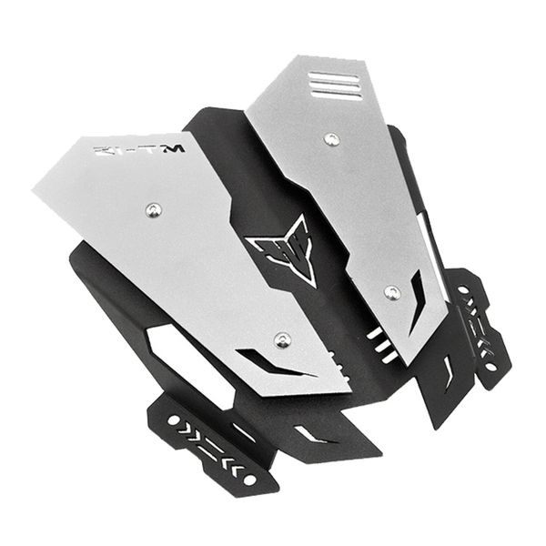 Motorcycle Cnc Aluminum Fairing Screen Windshield Compatible with Universal