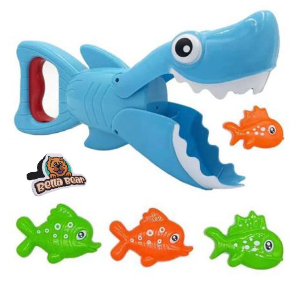 Baby Toddler Bath Toys- Eben Shark Grabber + BellaBear Bookmark