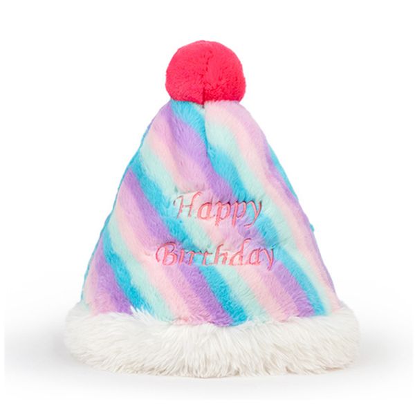 Reversible Double Side Plush Birthday Cake Hat