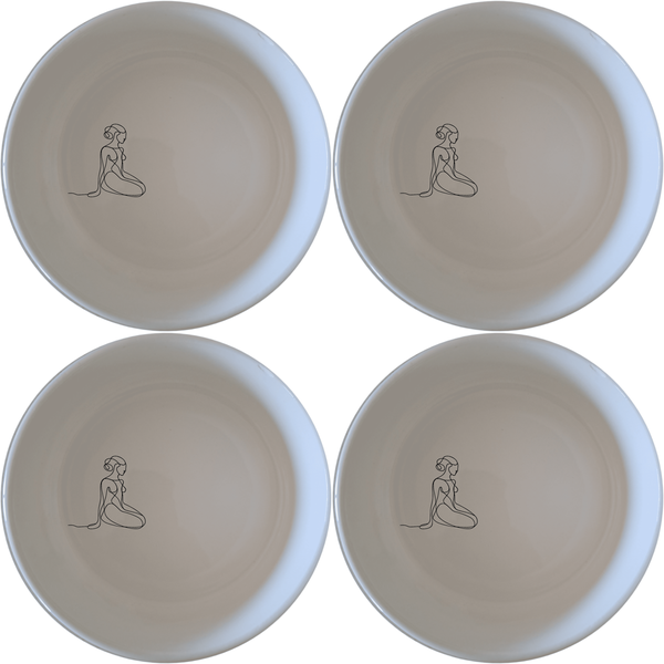 Abstract Human Soul Bowl Set of 4 - Range 3