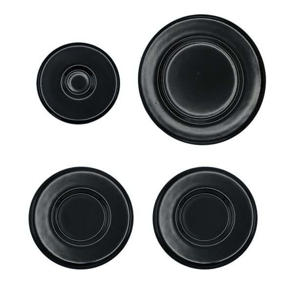 Flat Flame Gas Burner Cap Set, Stove Replacement Parts, Individual Packed