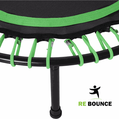 Green Rebounder Dynamic Bounce Hex Mini Trampoline Spring Free