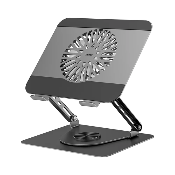 Unitek Laptop Stand with 360 Rotation &amp; Detachable Magnetic cooling fan