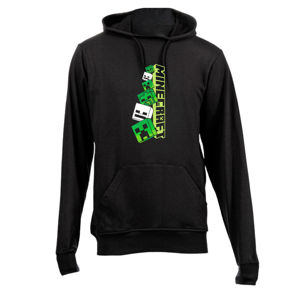 Black Brushed Cotton Hoodie - Minecraft 2