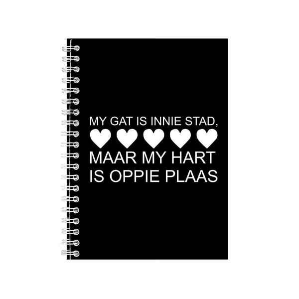 Oppie Plaas Notebook Afrikaans Gift Idea Writing Book Notepad Pad 49