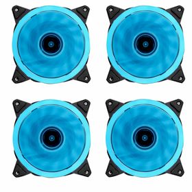 4Pcs 12cm 4 Pin Silent Computer Cooling Fan - Ice Blue | Shop Today ...