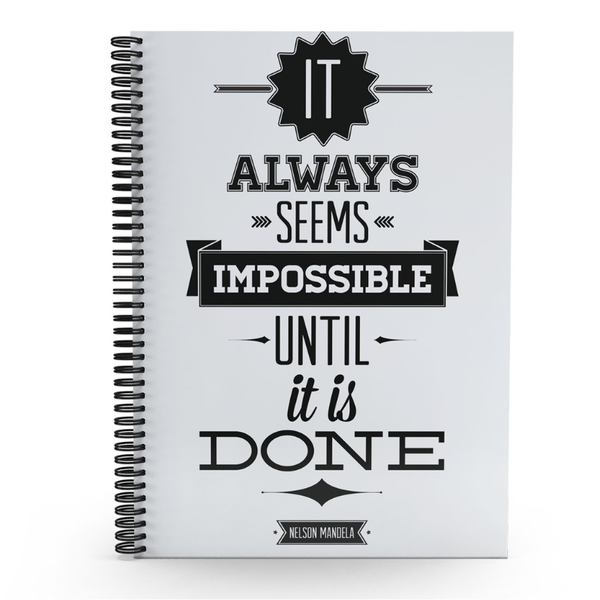 Side Spiral Notebook A6 100 Pages Feint (Pack of 6)