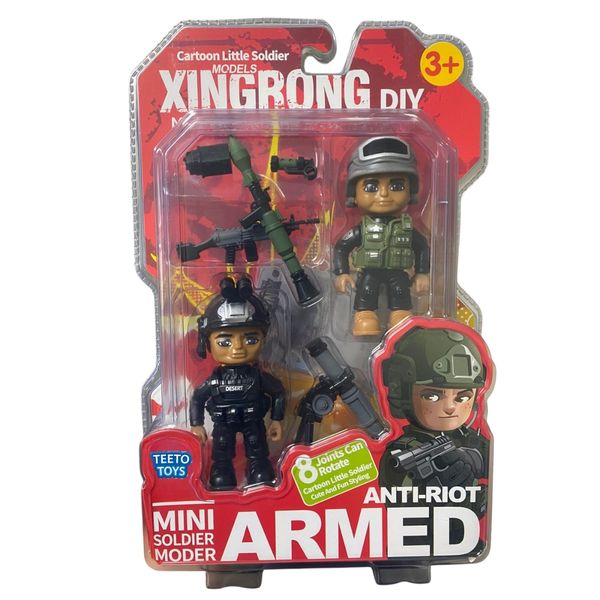 Soldier Armed Figurine Playset Toy - Toys for Boys - Pretend Play