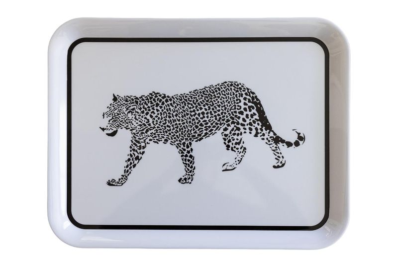 Home Classix Melamine Leopard tray 43x33cm