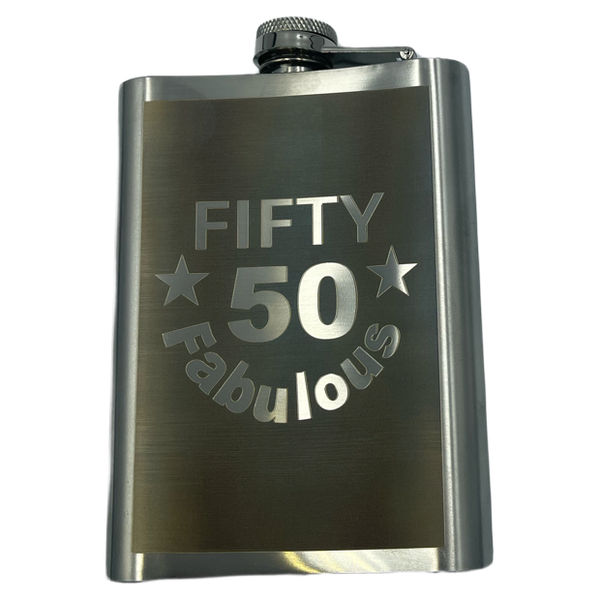 50 Fabulous Birthday Stainless steel 240 ml Flask