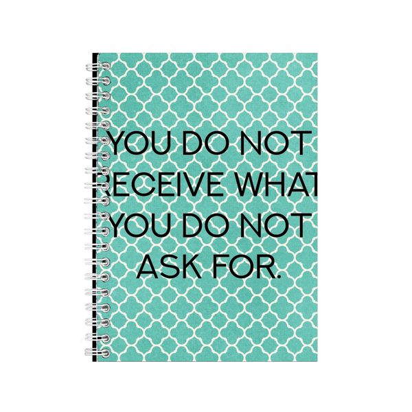 Ask A5 Notebook Spiral Lined Motivational Sayings Graphic Notepad Gift 159