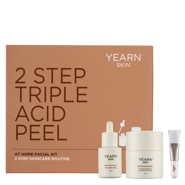 Yearn Skin 2 Step Triple Acid Peel for Uneven, Dull, Congested, Aging Skin