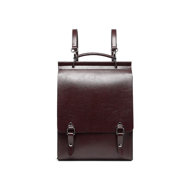 Leather Backpack, Ladies Small Backpack Purse, Sleek Handbag Travel Daypack