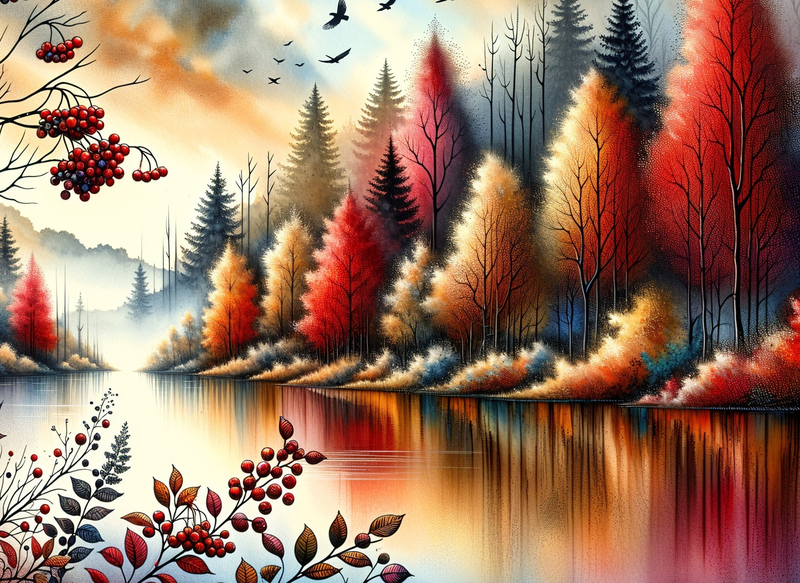 Canvas Home Decor Wall Art - Colourful Autumn
