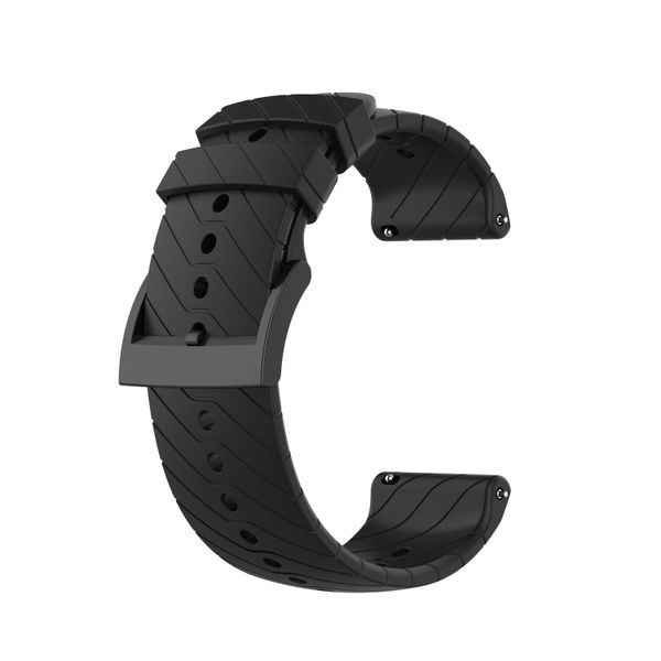 1pcs Compatible with Huawei GT2/GT3 Extended Length Black Silicone Strap