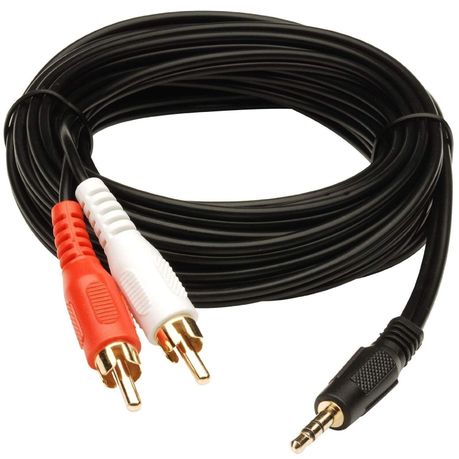 Audio Video AV Cable Aux 3.5mm Male Stereo Mini Jack to 2 RCA