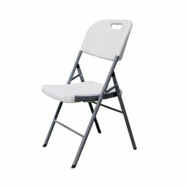 Royal Homeware Heavy Duty Folding Plastic Chair with Stainless Steel Legs