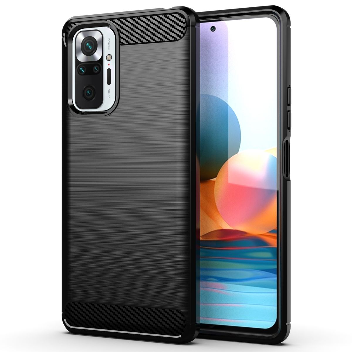 redmi 10 prime cover stylish black