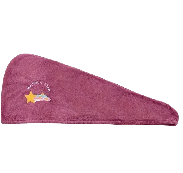 Ultra Soft Microfibre Quick Dry Shower Towel Cap for Women - Purple