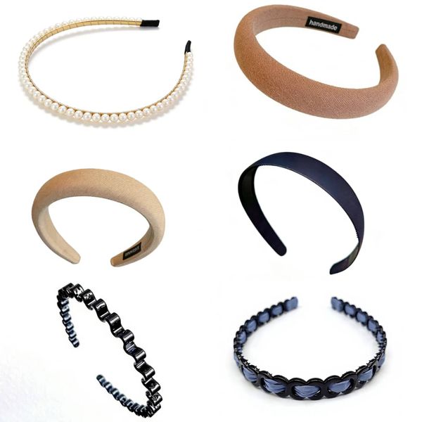 Headbands for Women Girls, Headband Cute Hair Hoop Non Slip - 6 Piece