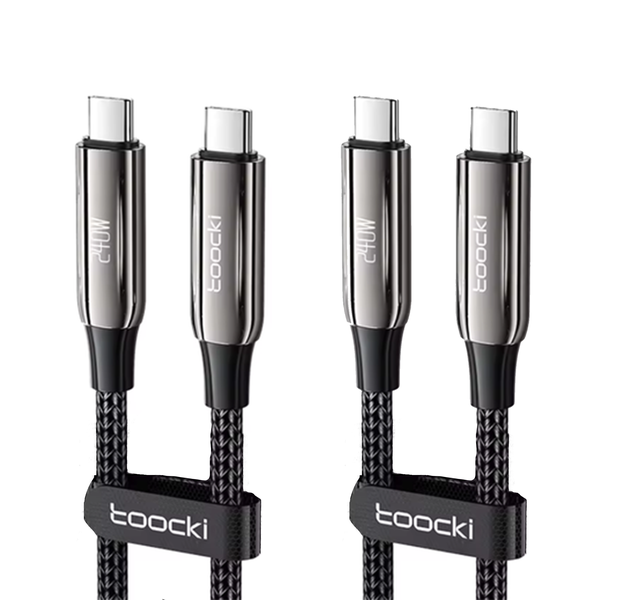 Toocki - 240W PD3.1 - Fast Charging Cable - Type C - Black - 1M - 2 Pack
