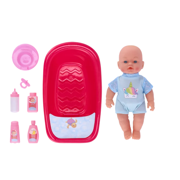 Baby Cutie Bath Doll 8 Piece Set