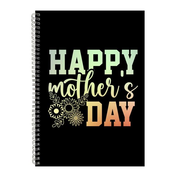 Happy A4 Notebook Pad for Mothers Day Trendy Mom Sayings Graphic Present 059