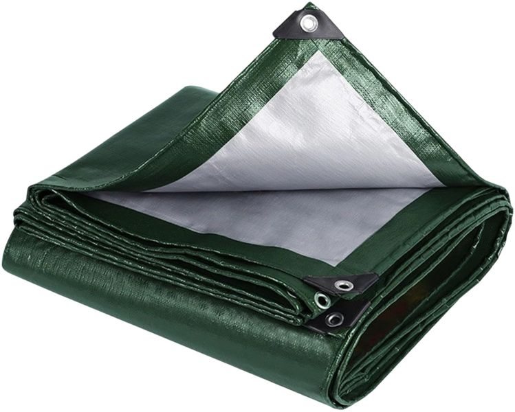 Heavy Duty Waterproof PE Tarpaulin 3m x 4m - Reinforced Edges