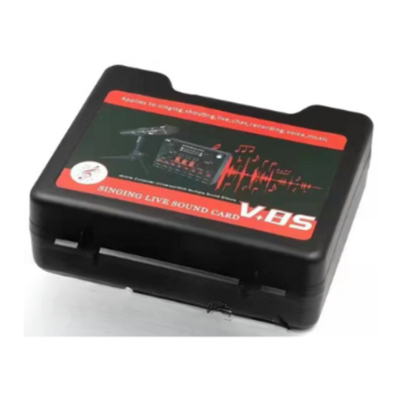 V8s Bluetooth Sound Card Live Broadcast Equipment Sound Card Kit