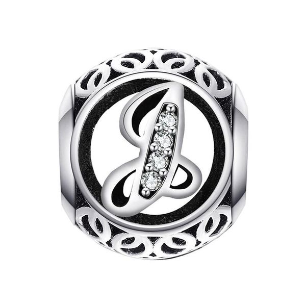 Vintage Letter J Charm