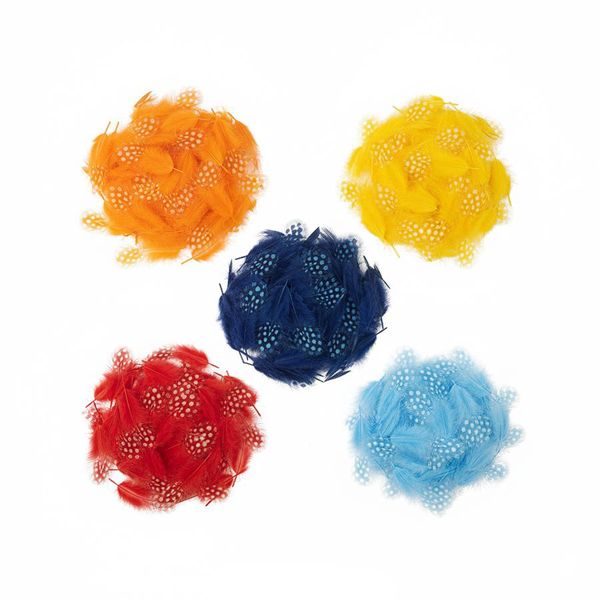 5 Pack DIY Arts &amp; Crafts Realistic Feathers (In 10 Colors)