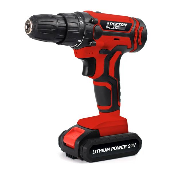 Dekton 21v Cordless Drill with Accessories and BMC