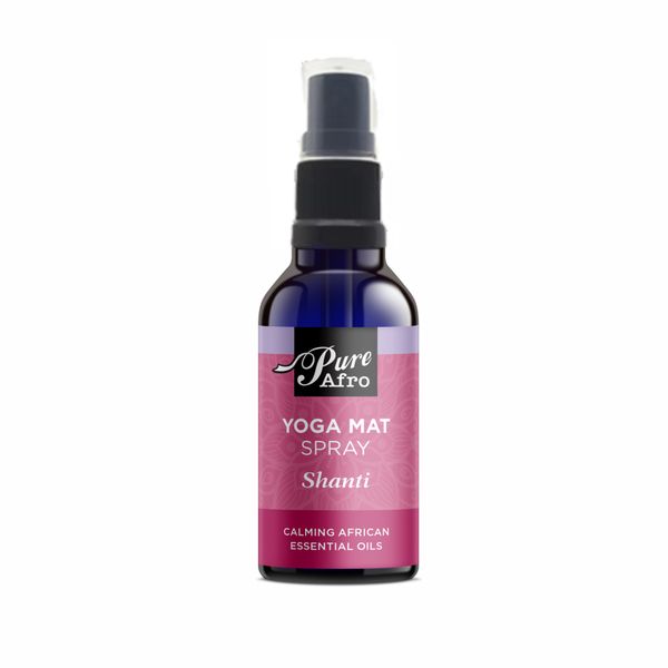 Pure Afro Shanti Yoga Mat Spray - 50ml - Natural Mat Cleaner &amp; Sanitiser