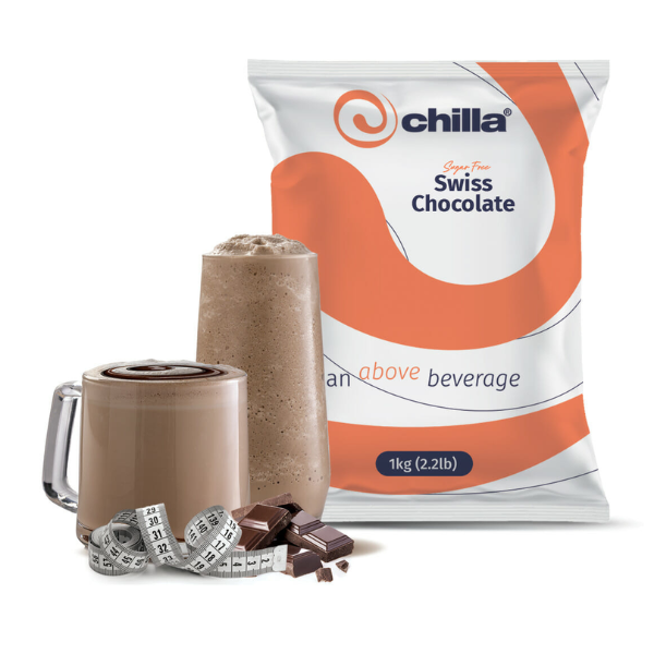 Chilla Sugar-Free Hot Chocolate Powder 1kg - Chocolate- Rich,Creamy,NoGuilt