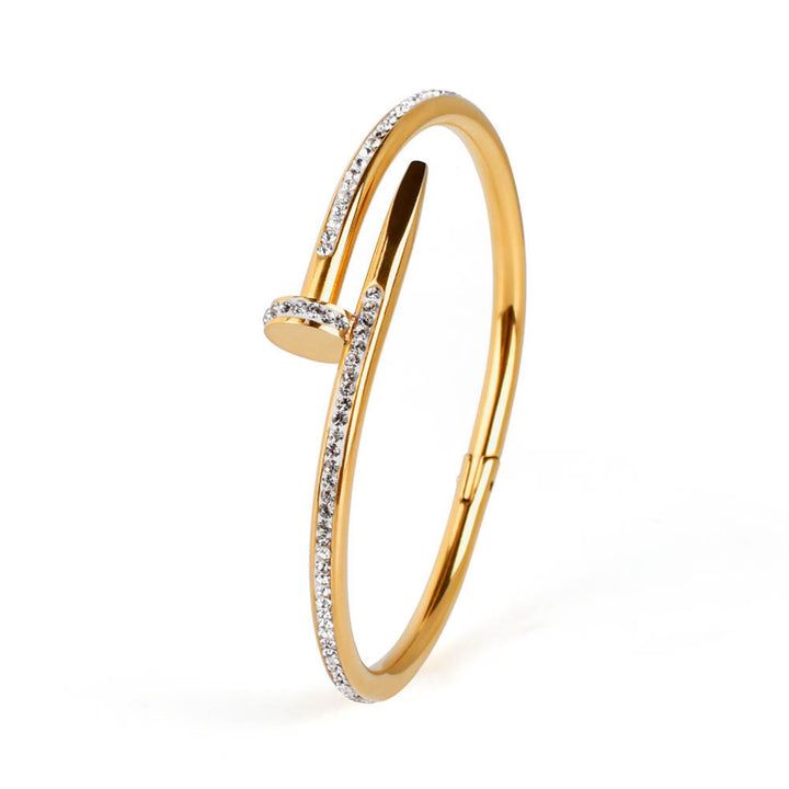 Gold Nailed It Crystal Bracelet for Women | Shop Today. Get it Tomorrow ...