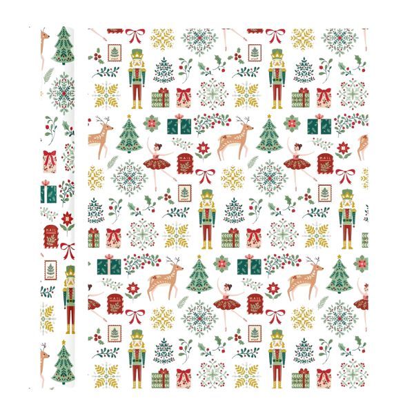 Nutcracker Christmas Wrapping Paper- 43cm x 5m