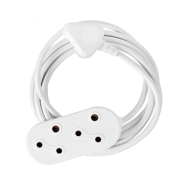 Cord Extension 5m 10Amp Double Socket Prepacked