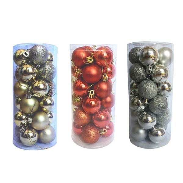 Christmas Tree Decorations Balls | Red, Silver &amp; Gold