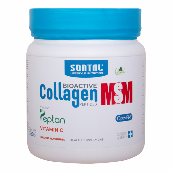 Sontal BioActive Peptan Collagen C- Msm 360g – Orange Flavour