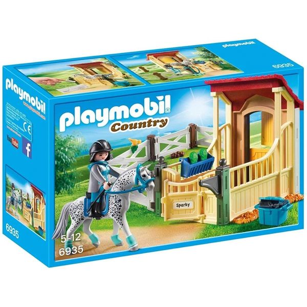 Playmobil Horse Stable with Appaloosa 6935 - 5+ Years