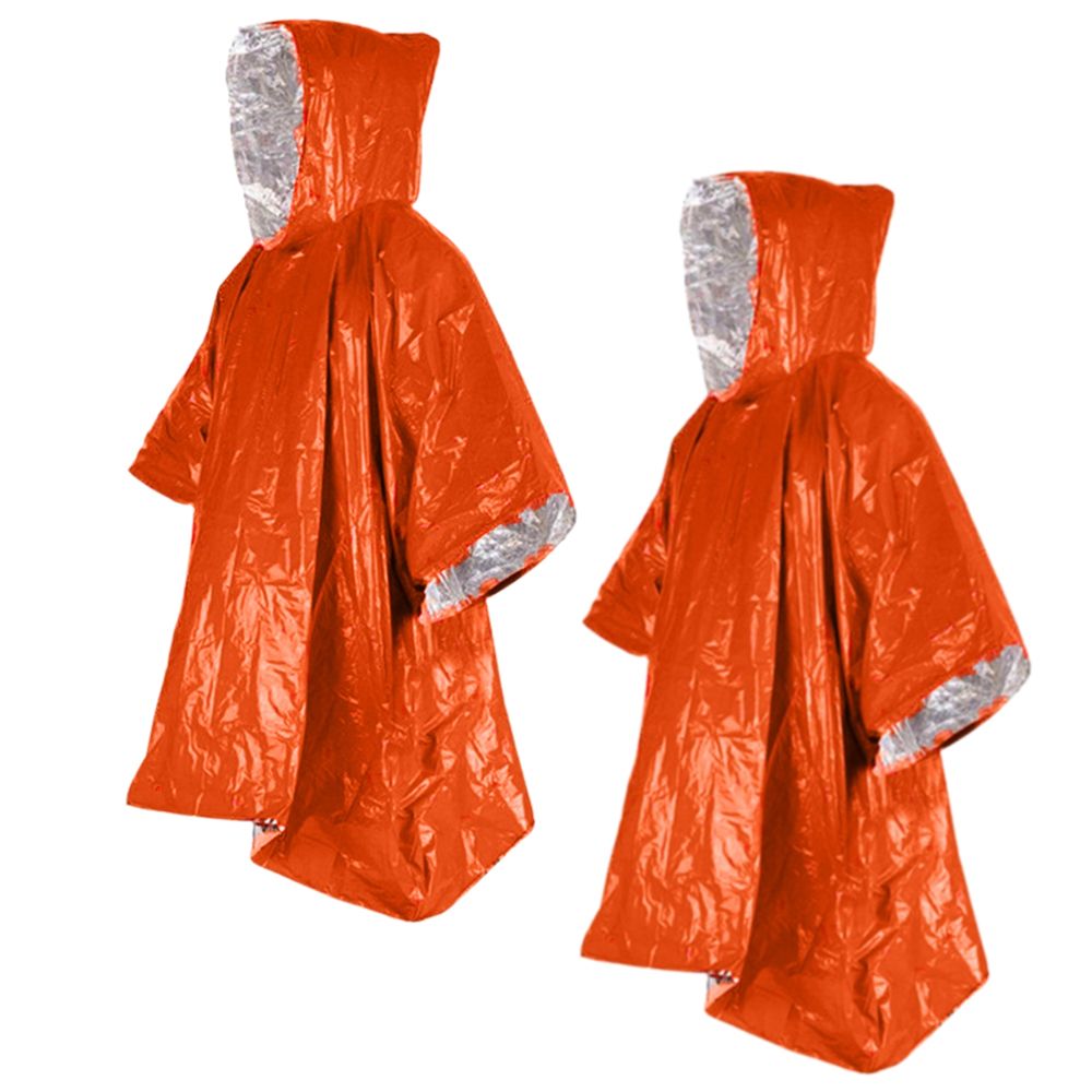 Camping Multifunctional Emergency Raincoat Poncho Set Of 2 (130x100cm ...