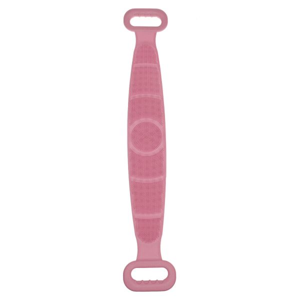 Silicone Bath Towel Skin Exfoliating Sponge - Pink