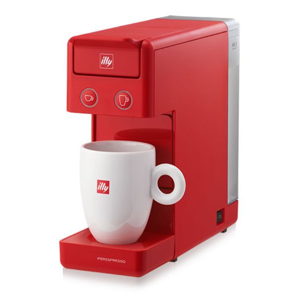 Illy Iperespresso &amp; Coffee Compact Capsule Pod Machine Y3.3 - Red