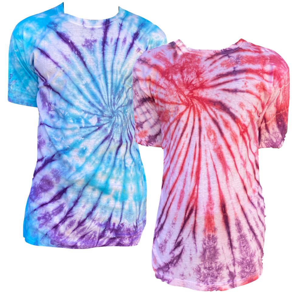 Tie Dye T shirt Adult Pink Blue Shop Today. Get it Tomorrow