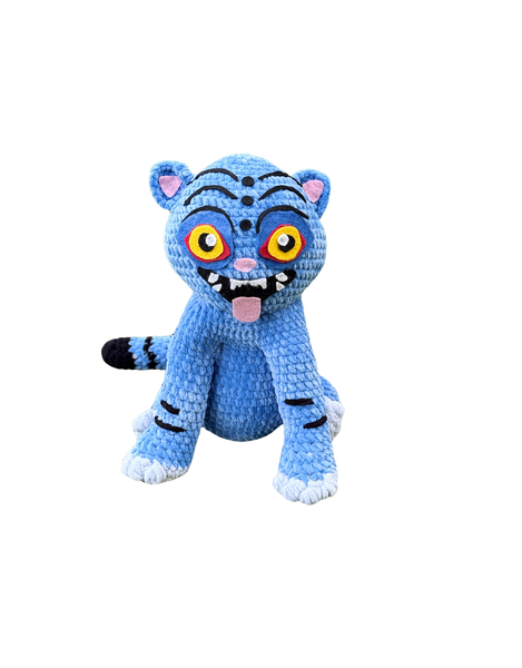 Handmade Crochet Plush - Inspired by Derpy Tiger (K-Pop Demon Hunters)